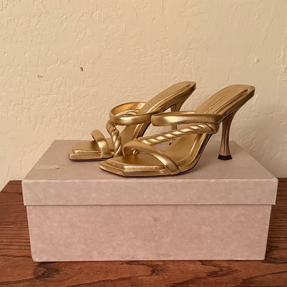 Elegant Jimmy Choo Gold Women's Heels